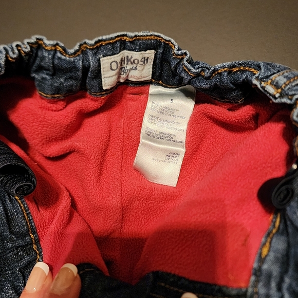 Oshkosh B'gosh Sz 5 lined jeans - Picture 5 of 5